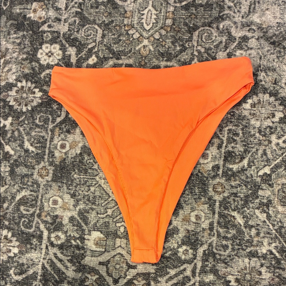 NEW Naked Wardrobe Bright Peach High-Cut Bikini Bottom